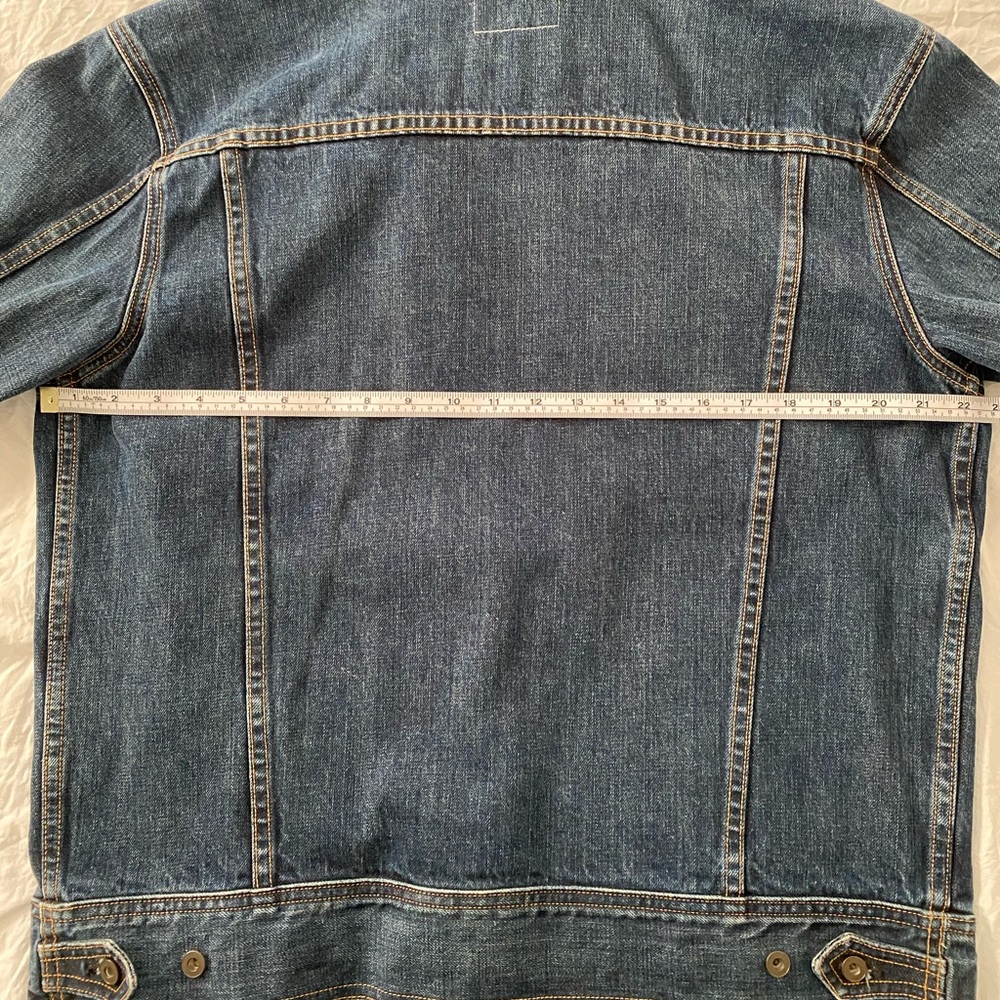 rag & bone Men's Denim Trucker Jacket in Dark Blue - Picture 4 of 12